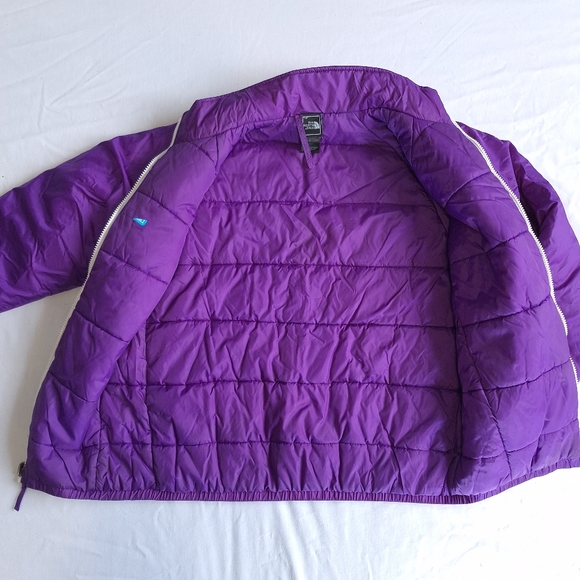 North Face Girls Purple Lightweight Insulated Jacket, XL/ 18 - Picture 9 of 14